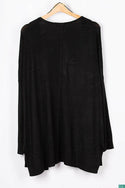 Ladies casual fit long Drape Cardigan.