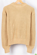 Ladies full sleeve loose fit round neck Chunky knit Sweater in various colours. A nice sweater with 65% cotton & 35% polyester.