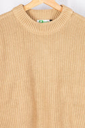 Ladies full sleeve loose fit round neck Chunky knit Sweater in various colours. A nice sweater with 65% cotton & 35% polyester.