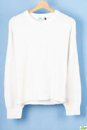 Ladies full sleeve loose fit round neck Chunky knit Sweater in various colours. A nice sweater with 65% cotton & 35% polyester.
