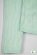V neck full sleeve ladies’ light soft sweater with button