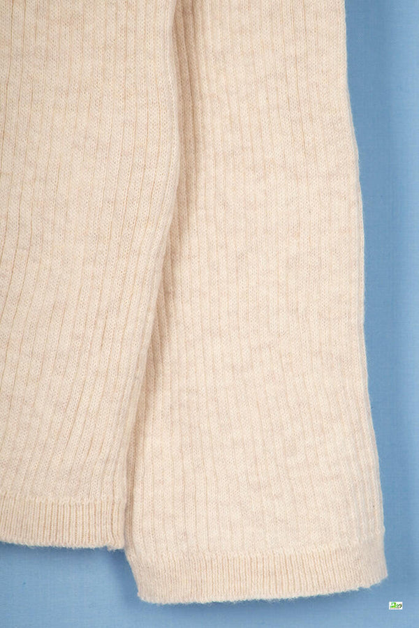 V neck full sleeve ladies’ light soft sweater with button