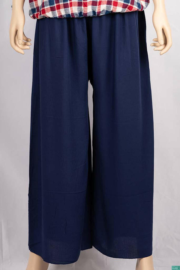 Ladies casual fit Wide Leg Long Palazzo Pants.
