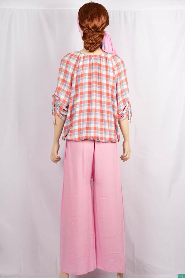 Ladies casual fit Wide Leg Long Palazzo Pants.