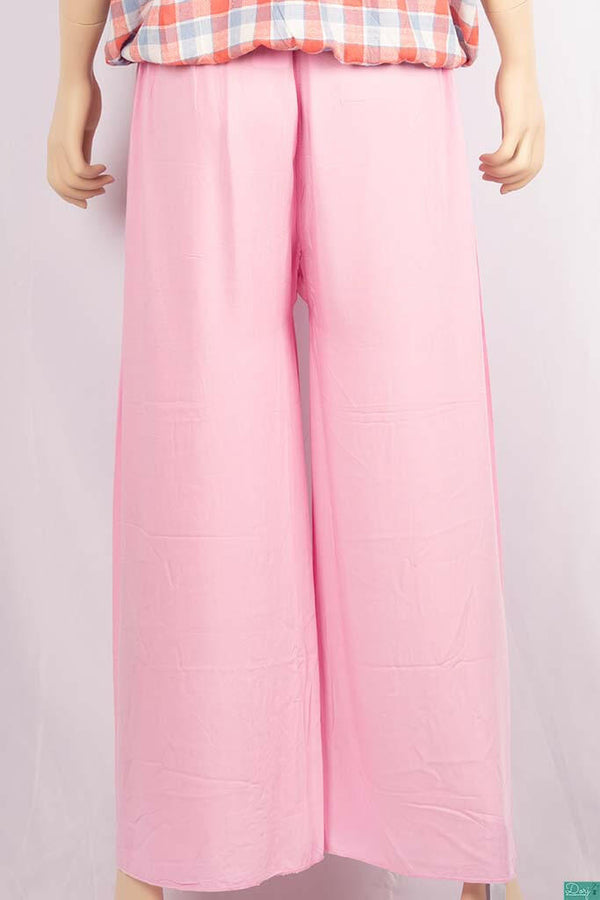 Ladies casual fit Wide Leg Long Palazzo Pants.