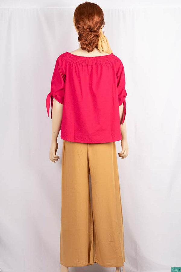 Ladies casual fit Wide Leg Long Palazzo Pants.