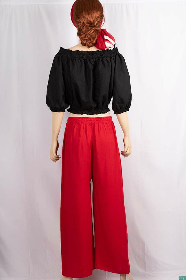 Ladies casual fit Wide Leg Long Palazzo Pants.