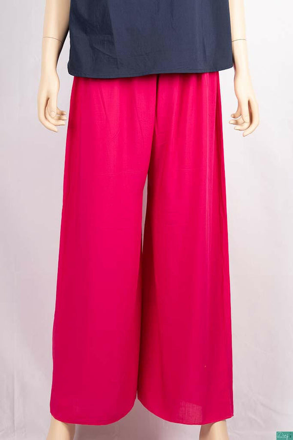 Ladies casual fit Wide Leg Long Palazzo Pants.