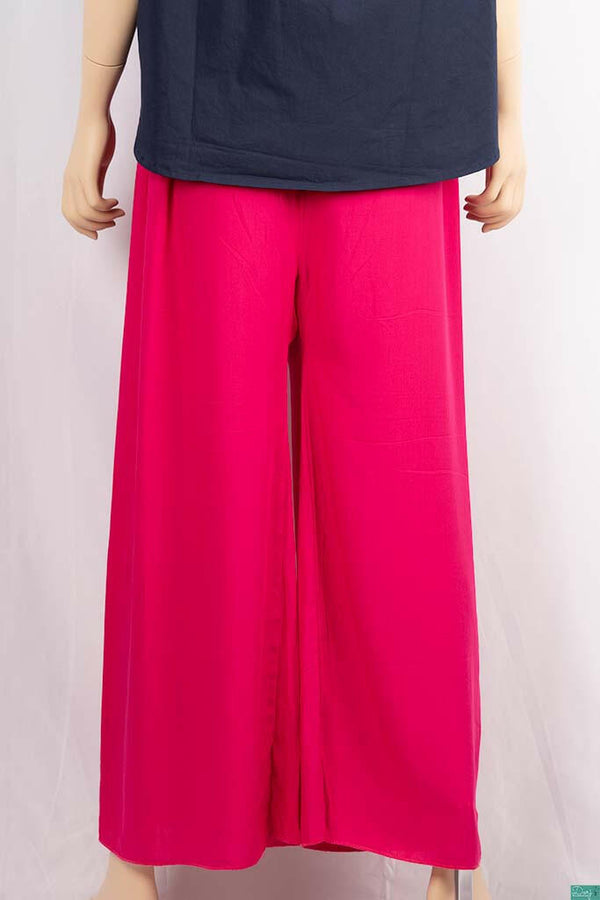 Ladies casual fit Wide Leg Long Palazzo Pants.