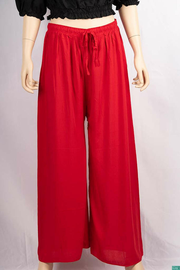 Ladies casual fit Wide Leg Long Palazzo Pants.