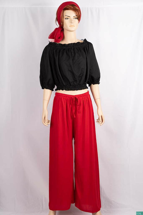 Ladies casual fit Wide Leg Long Palazzo Pants.