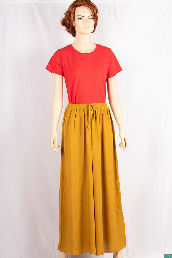 Ladies casual fit Long wide legged Palazzo Pants Trousers with elasticated waist.