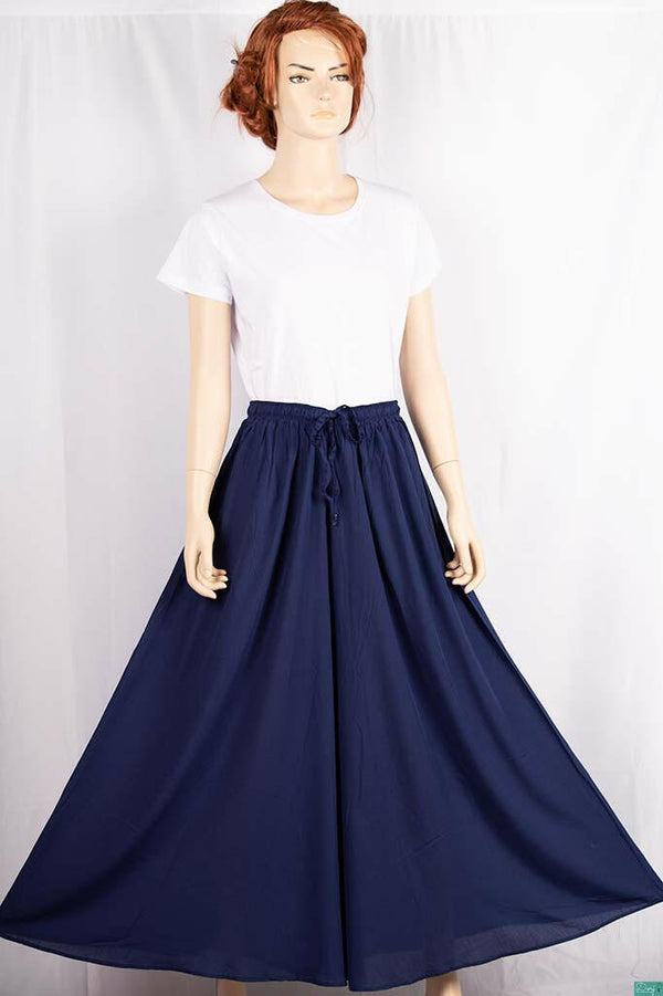 Ladies casual fit Long wide legged Palazzo Pants Trousers with elasticated waist.