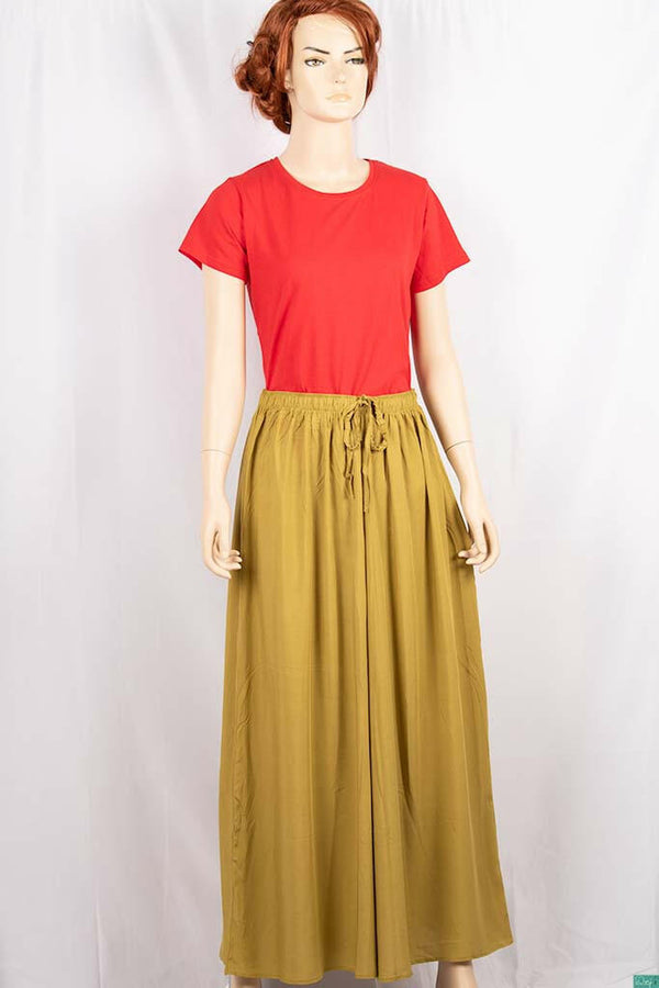Ladies casual fit Long wide legged Palazzo Pants Trousers with elasticated waist.