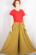 Ladies casual fit Long wide legged Palazzo Pants Trousers with elasticated waist.