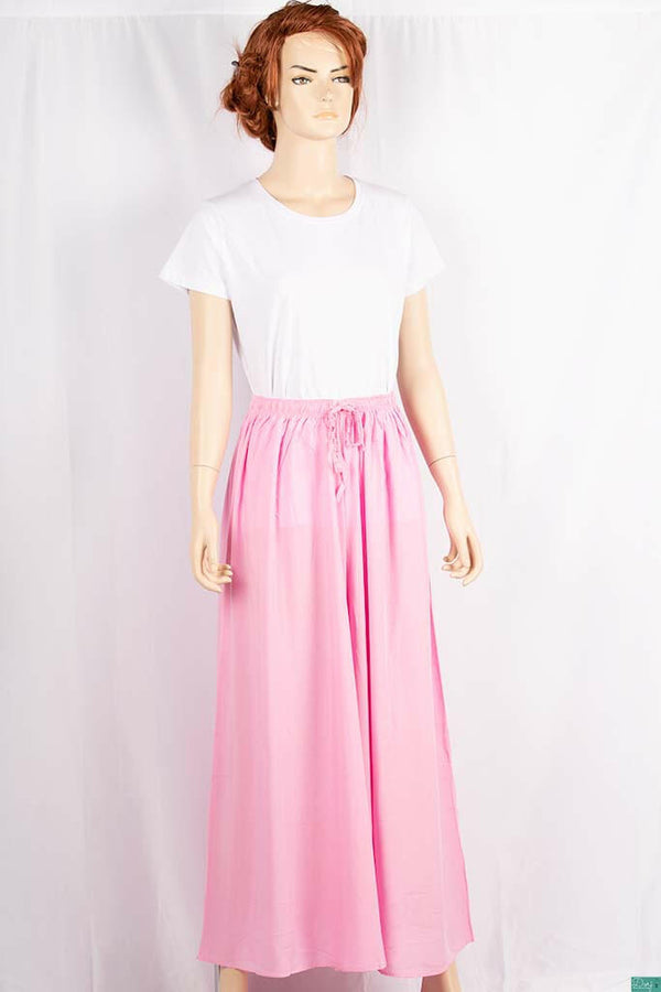 Ladies casual fit Long wide legged Palazzo Pants Trousers with elasticated waist.