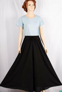 Ladies casual fit Long wide legged Palazzo Pants Trousers with elasticated waist.