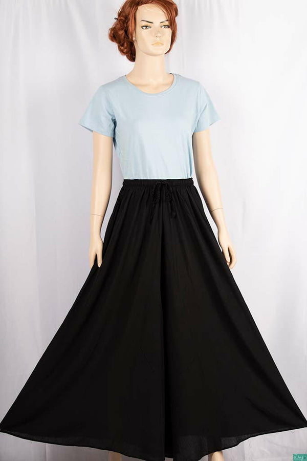 Ladies casual fit Long wide legged Palazzo Pants Trousers with elasticated waist.