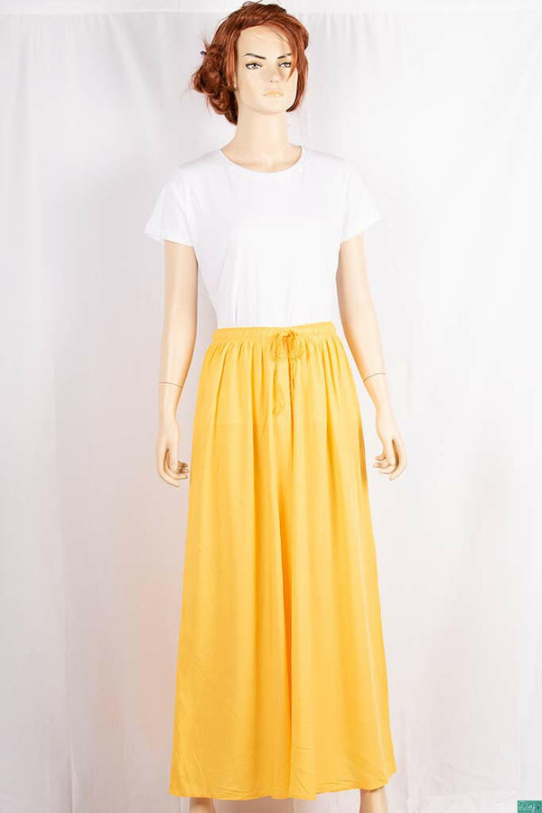Ladies casual fit Long wide legged Palazzo Pants Trousers with elasticated waist.