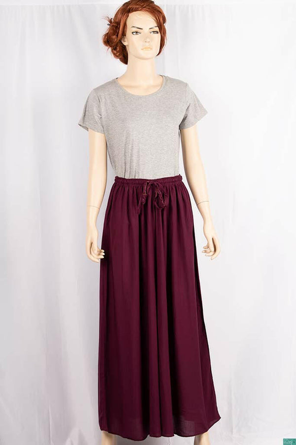 Ladies casual fit Long wide legged Palazzo Pants Trousers with elasticated waist.