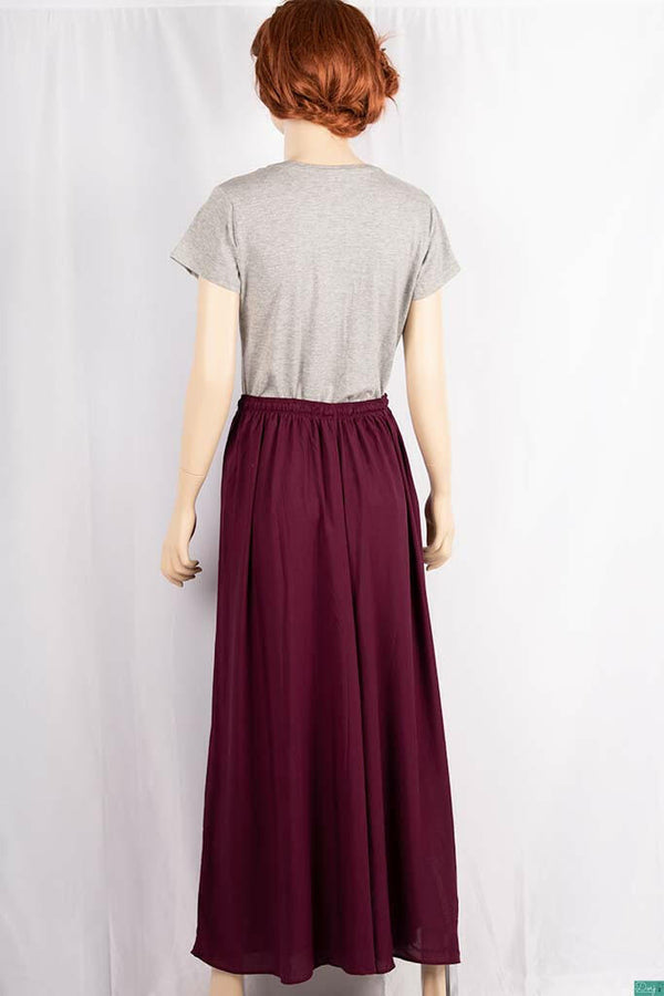 Ladies casual fit Long wide legged Palazzo Pants Trousers with elasticated waist.
