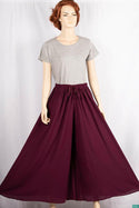 Ladies casual fit Long wide legged Palazzo Pants Trousers with elasticated waist.