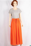 Ladies casual fit Long wide legged Palazzo Pants Trousers with elasticated waist.