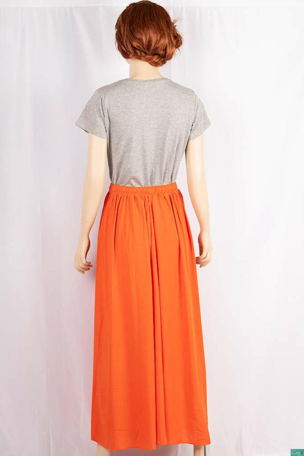 Ladies casual fit Long wide legged Palazzo Pants Trousers with elasticated waist.