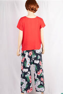 Ladies casual fit Long printed Palazzo Trousers.