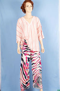 Ladies casual fit Long printed Palazzo Trousers.