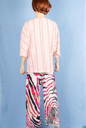 Ladies casual fit Long printed Palazzo Trousers.