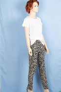 Ladies casual fit high waist printed Jeggings with Elasticated waistband.