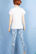 Ladies casual fit high waist printed Jeggings with Elasticated waistband.