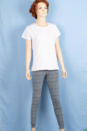 Ladies casual fit high waist printed Jeggings with Elasticated waistband.