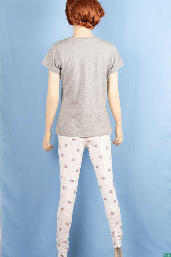 Ladies casual fit high waist printed Jeggings with Elasticated waistband.