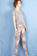 Ladies casual fit high waist printed Jeggings with Elasticated waistband.
