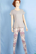 Ladies casual fit high waist printed Jeggings with Elasticated waistband.