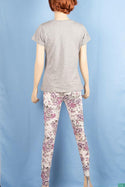Ladies casual fit high waist printed Jeggings with Elasticated waistband.