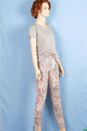 Ladies casual fit high waist printed Jeggings with Elasticated waistband.