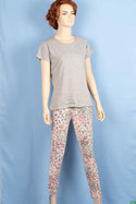 Ladies casual fit high waist printed Jeggings with Elasticated waistband.