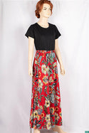 Ladies casual fit Stretchable waist skirts with Side optional belts.