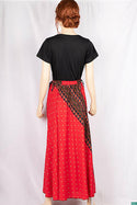 Ladies casual fit Stretchable waist skirts with Side optional belts.