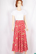 Ladies casual fit Stretchable waist skirts with Side optional belts.