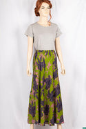 Ladies casual fit Stretchable waist skirts with Side optional belts.