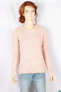 Ladies full sleeve casual fit round neck knitwear.