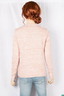 Ladies full sleeve casual fit round neck knitwear.