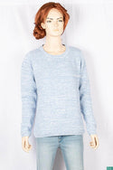 Ladies full sleeve casual fit round neck knitwear.