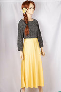 Ladies casual fit mid length Stylish skirts with Stretchable Waist.