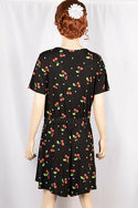 Ladies casual fit cris-cross V neck short sleeve stylish romper.