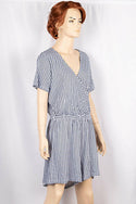 Ladies casual fit cris-cross V neck short sleeve stylish romper.